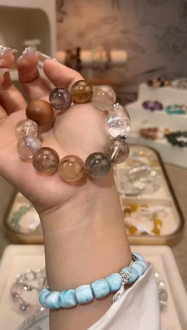 【闪购商品】水晶手链合金小树胶花