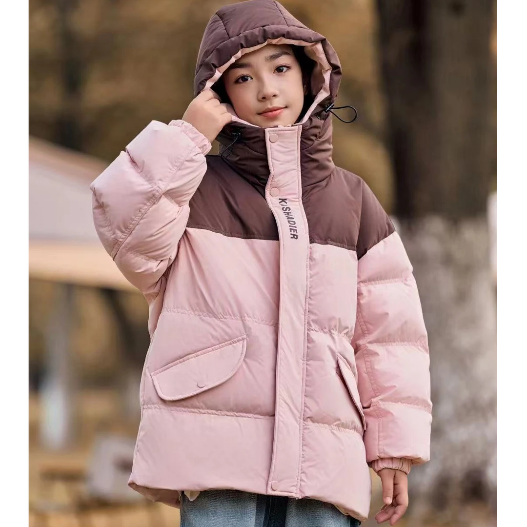【淼淼妈】儿童冬季保暖加厚连帽外套86183