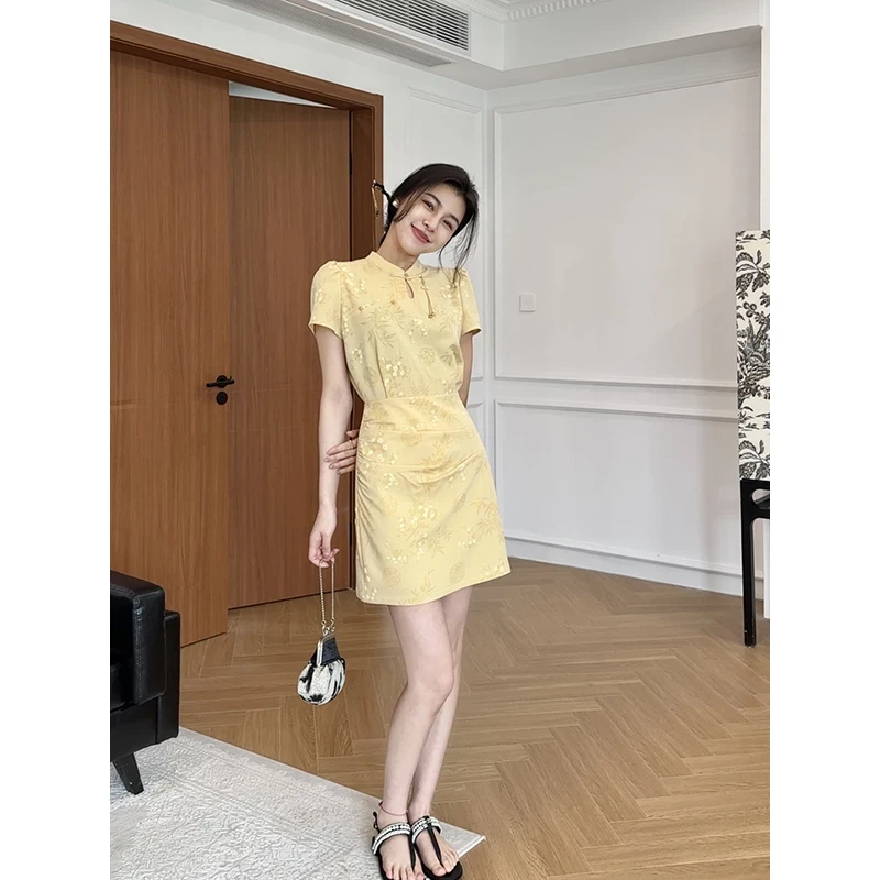 半生韶华俏皮温婉大气显瘦新中式改良旗袍裙 W425Q08132