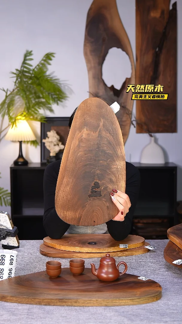 木北美黑胡桃原木.干裂疤结不属于商品质量问题完美主义者慎拍