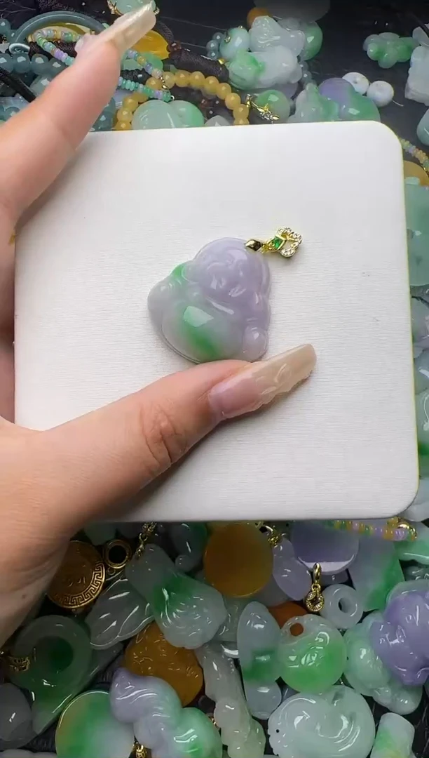 翡翠未镶嵌颈饰天然缅甸翡翠吊坠