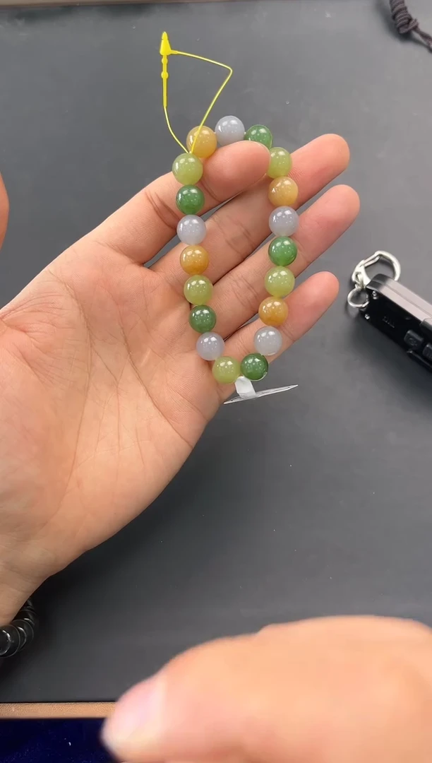 未镶嵌手串和田玉多宝手串卡10微色差