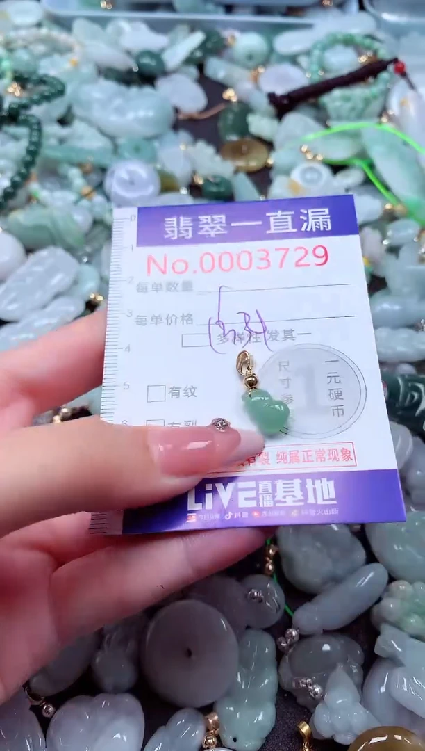翡翠未镶嵌吊坠(不含链)3729