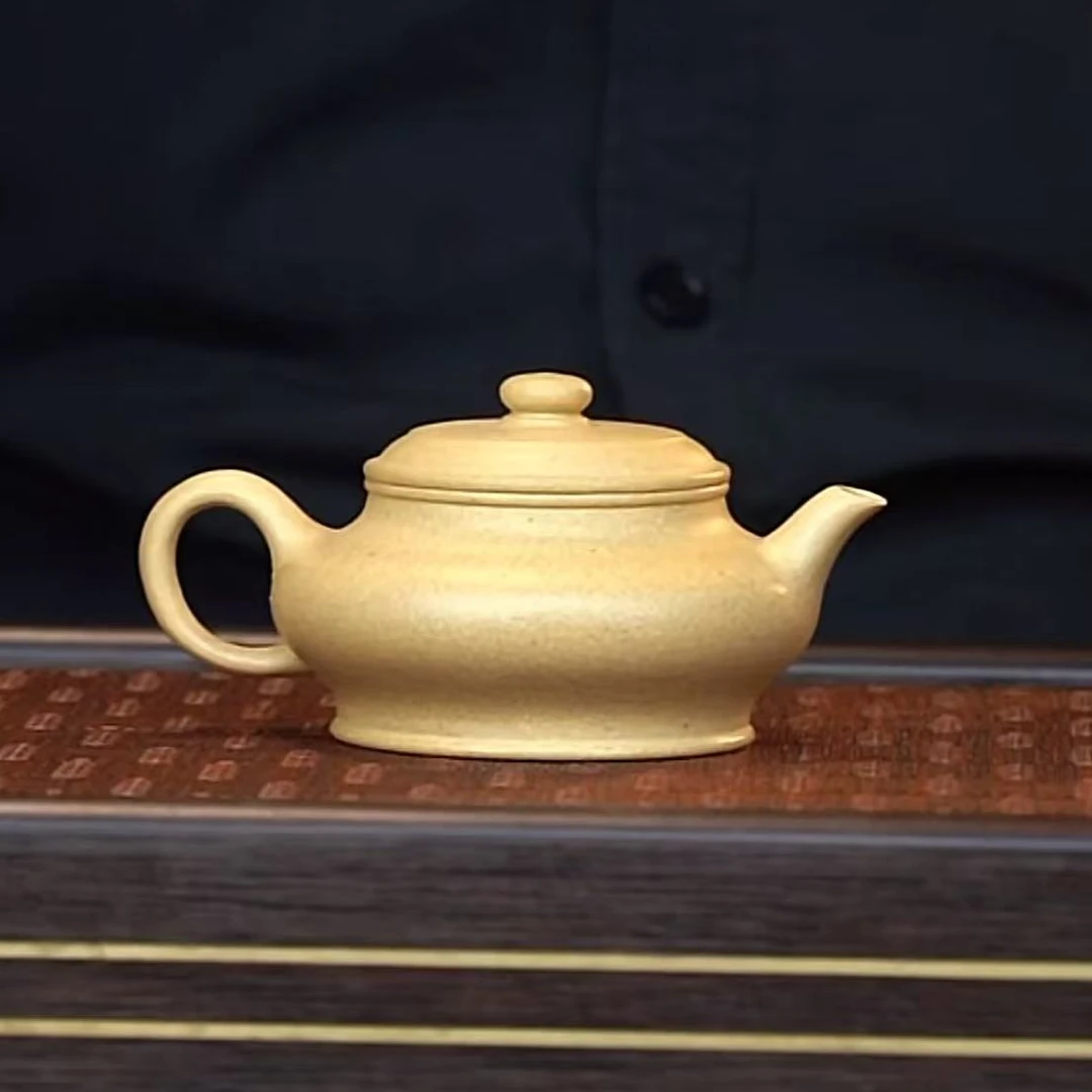 XJ本绿【微虚】宜兴黄龙山原矿手工紫砂壶