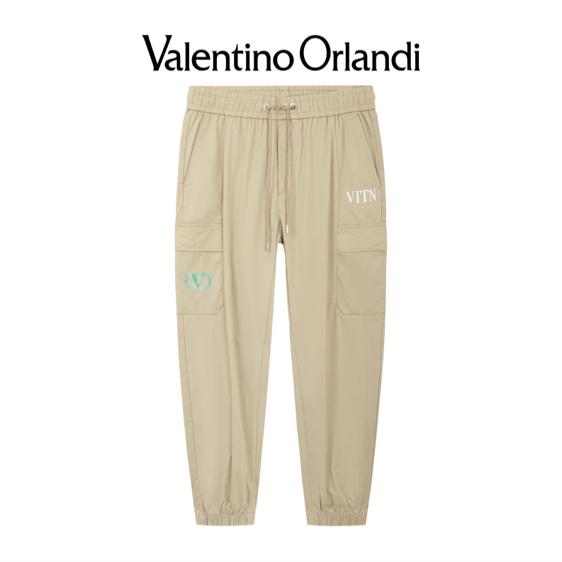 Valentino orlandi男士春季时尚束脚休闲长裤