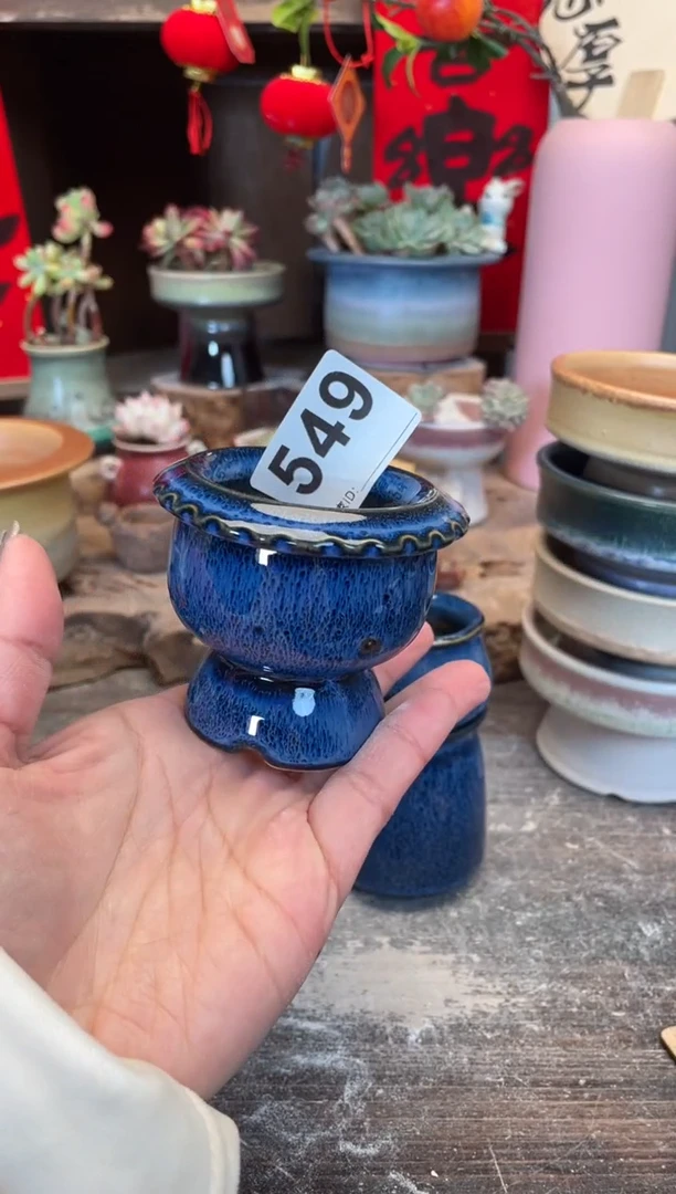 【闪购商品】摆件549微瑕知木小芳花盆