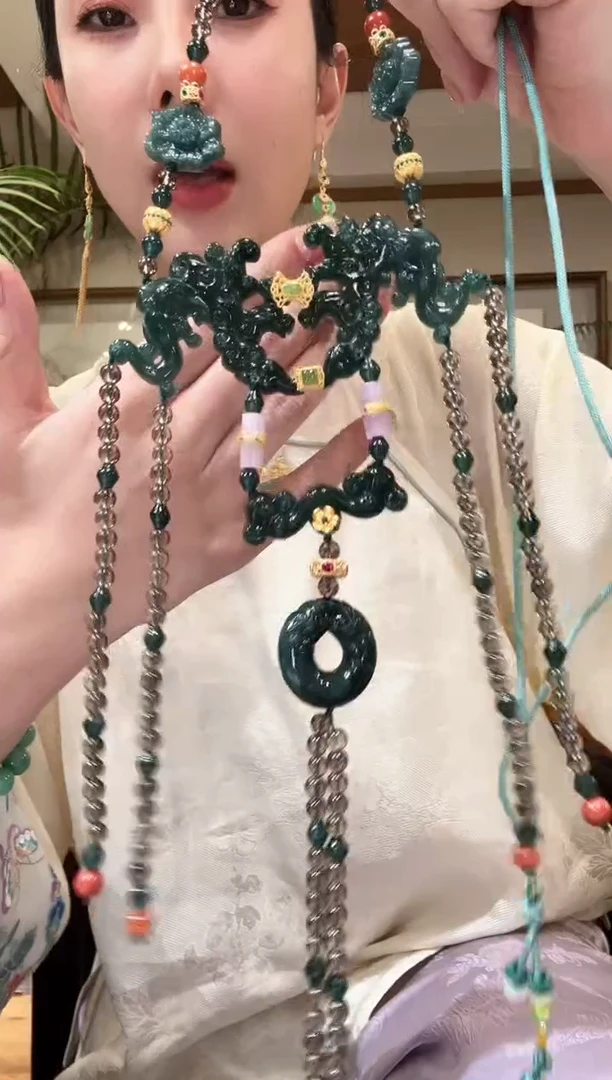 【闪购商品】翡翠颈饰未镶嵌国风