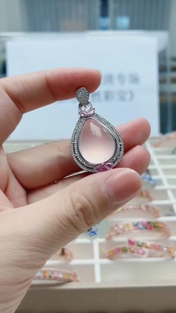 吊坠(不含链)银S925镶嵌水晶261ZB1114产品一个（多样性）