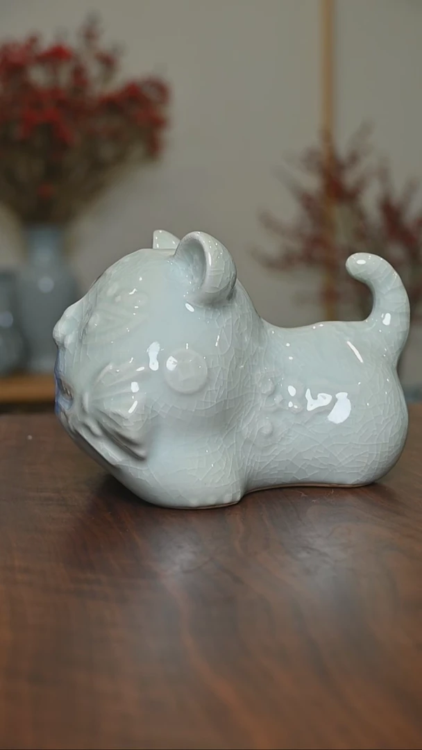 【闪购商品】其他6#老虎 粉青釉 微瑕朱家款