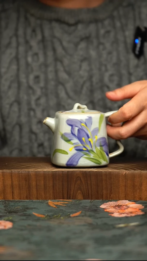 杯釉下彩手工手绘同款陶器