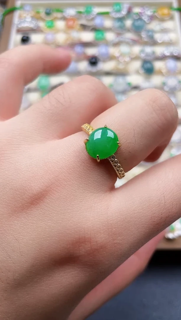 银S925镶嵌戒指翡翠D****91