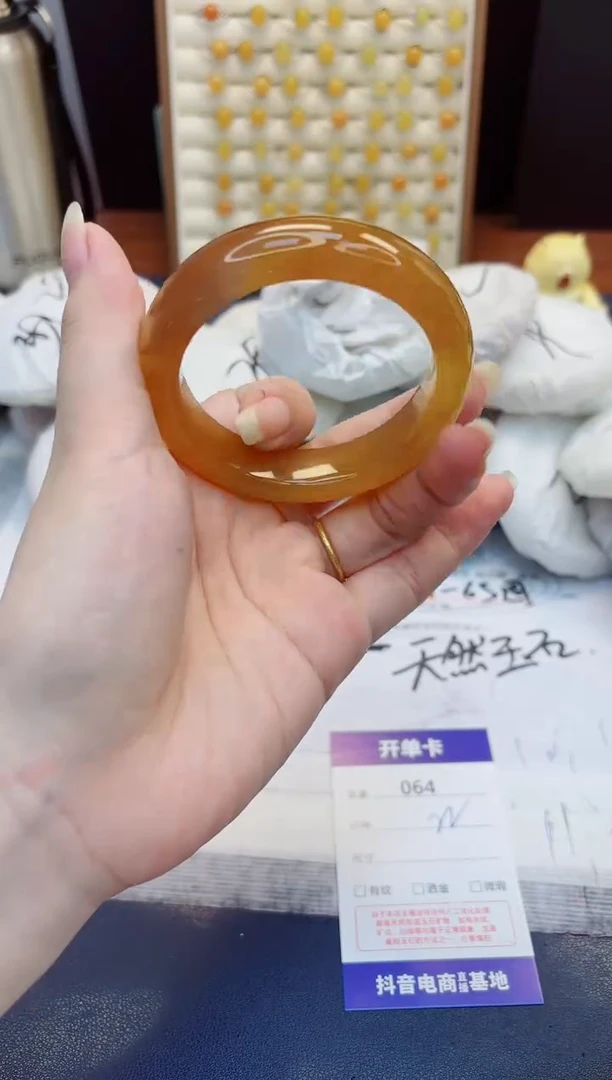 未镶嵌手镯石英质玉64-财气镯-圈口54