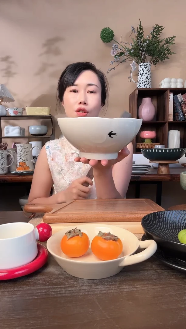 8英寸燕子汤碗微瑕
