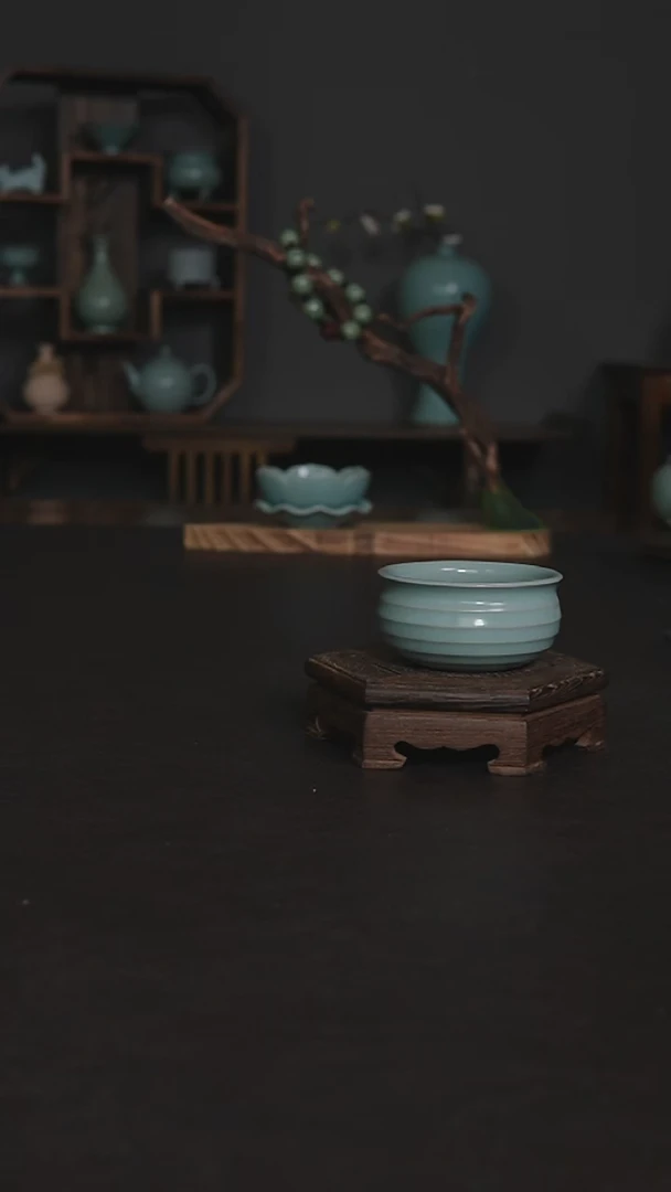 摆件陶王国奇手工炫纹杯 微瑕