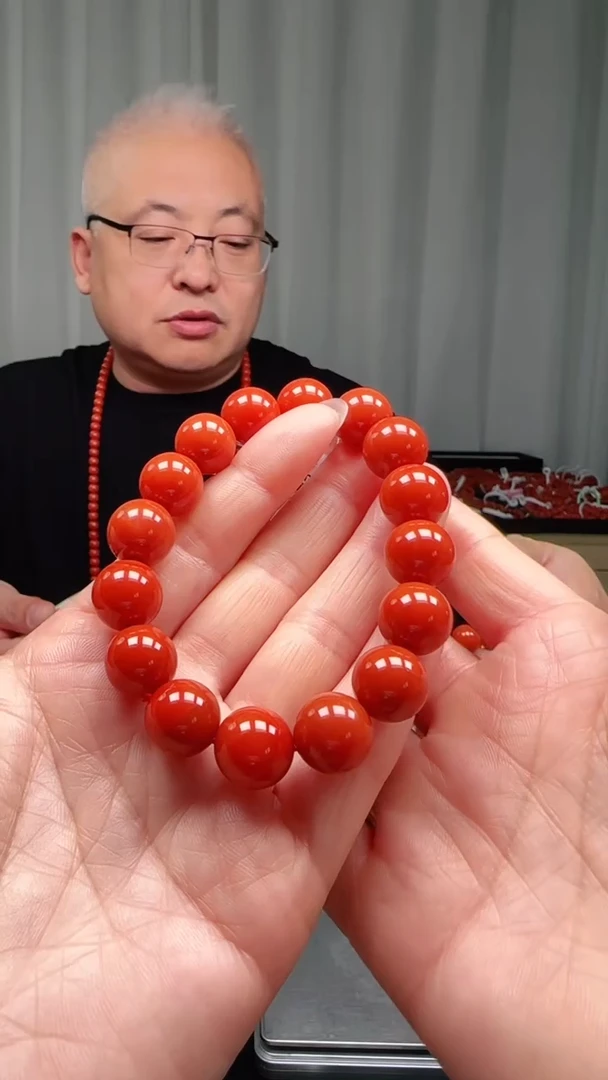 未镶嵌多样性发一件南红玛瑙【云端】13mm保山滴水洞圆珠单圈