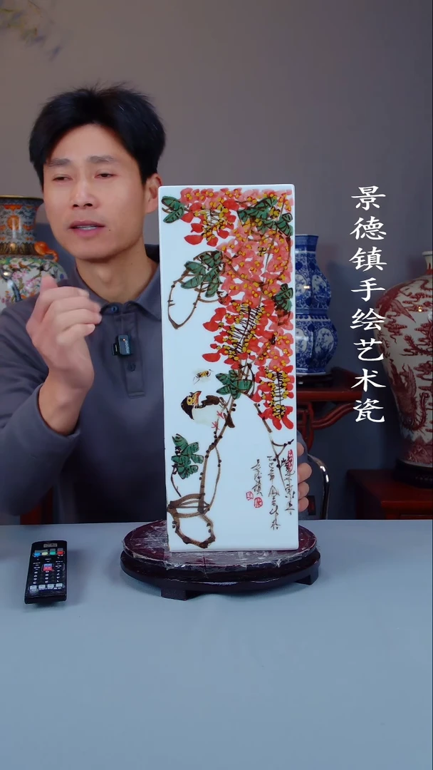 摆件陶瓷景德镇手工手绘陶瓷摆件29