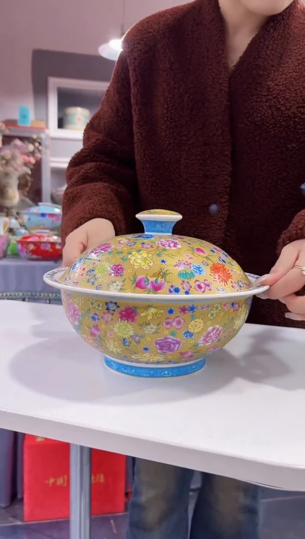 珐琅10英寸大汤堡1个