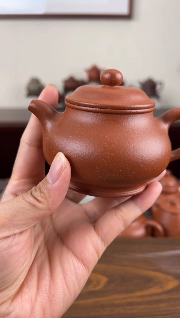 茶壶紫砂红降坡潘壶170CC