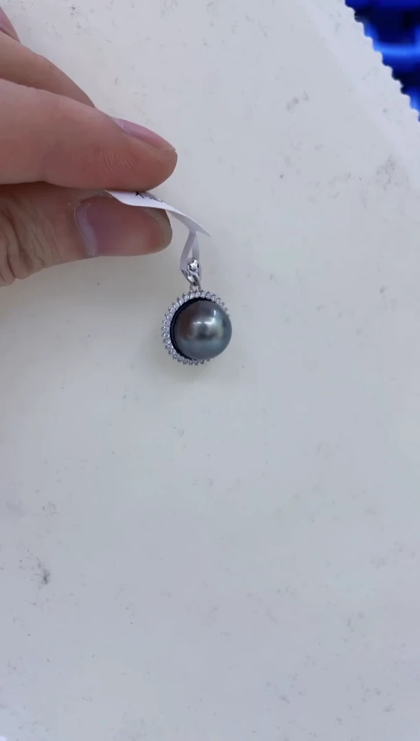 银S925镶嵌颈饰海水珍珠