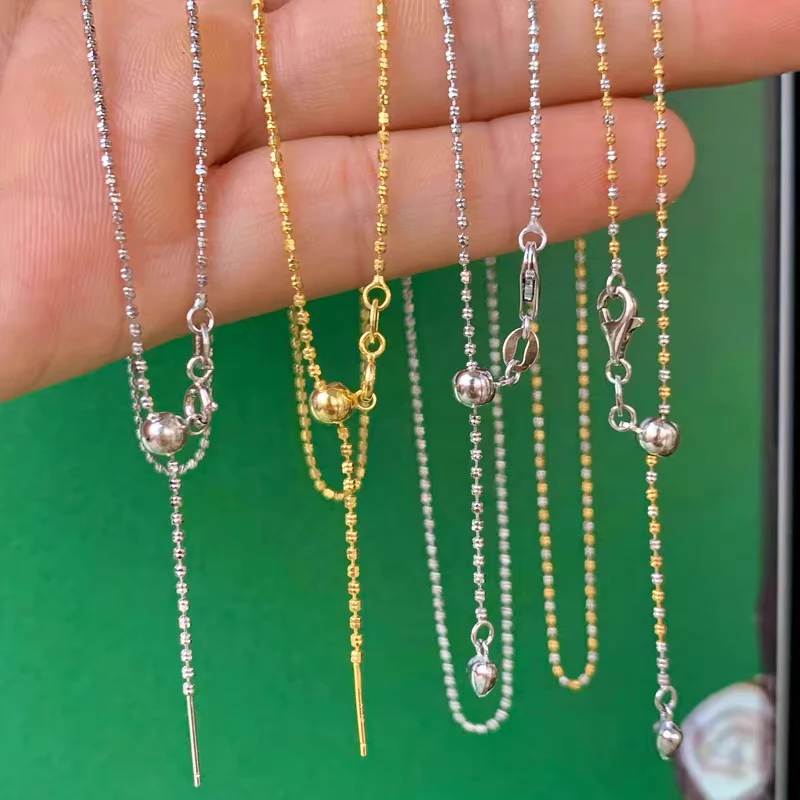 链子925银 轻奢百搭小版925银调节链毛衣链时尚简约