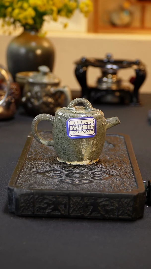 茶壶紫砂纯自然柴烧