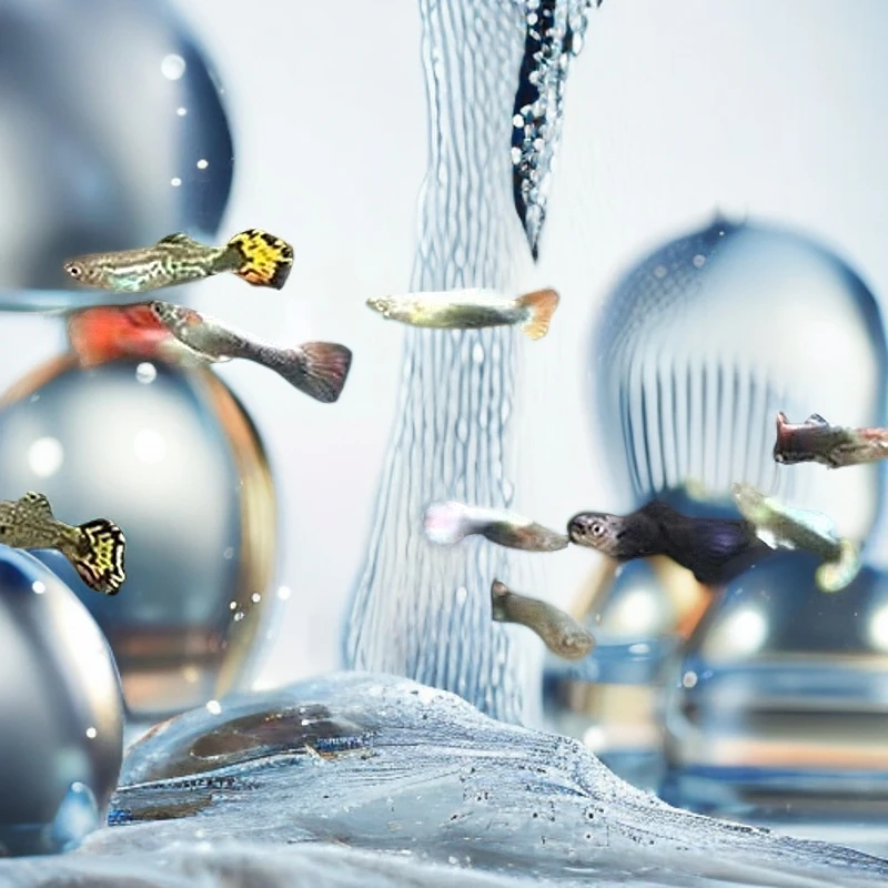 杂袍孔雀鱼热带鱼孔雀鱼活体淡水鱼热带小型鱼