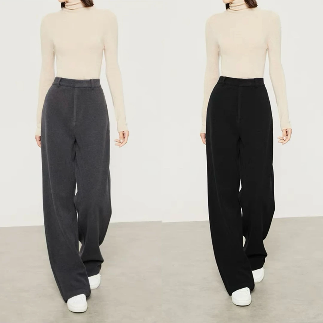 高腰垂感加厚休闲裤女·XB11K-6019