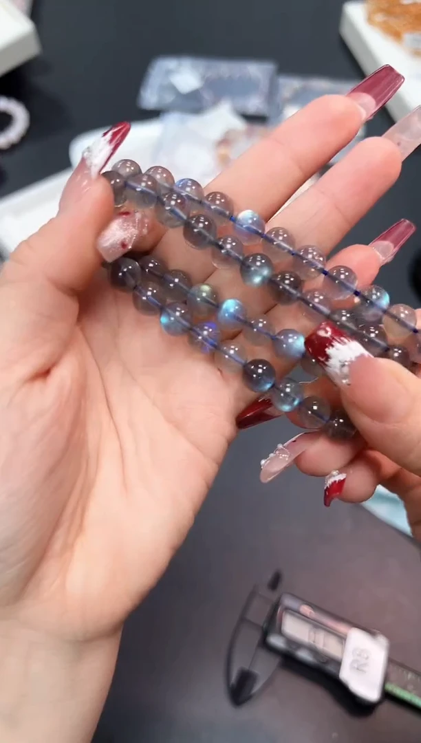 【闪购商品】长石手串未镶嵌18X多样性发其一1条默认微瑕