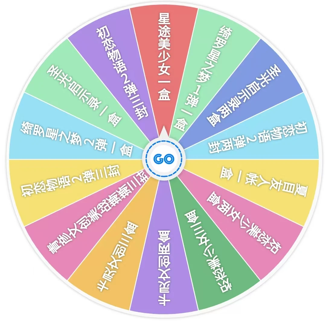 【新】美少女欧气大转盘二次元盲盒纸质（代拆）