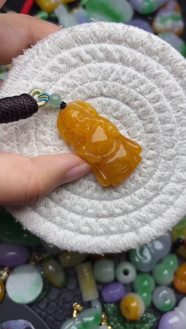 颈饰未镶嵌翡翠缅甸翡翠吊坠