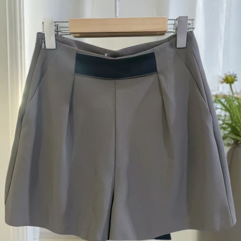 1924款短裤常规阔腿裤中腰休闲裤西装百搭时尚