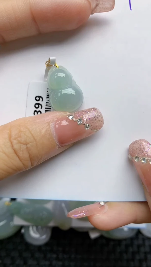 【闪购商品】翡翠颈饰18K金镶嵌天然A货翡翠 1