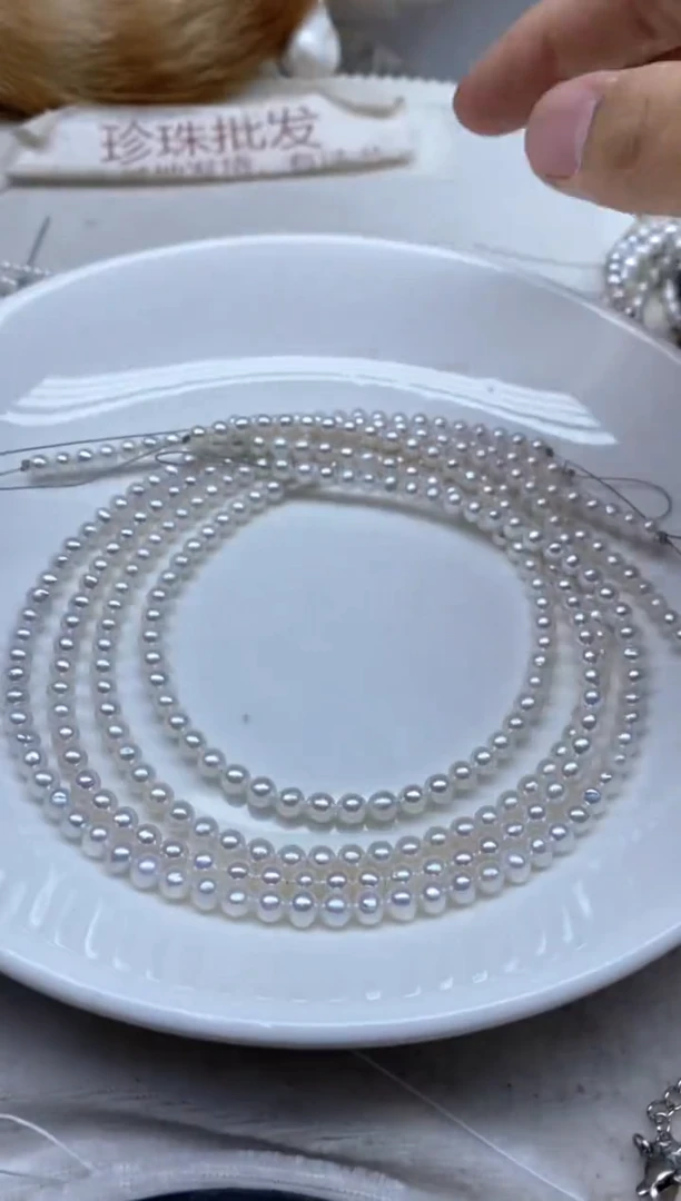 颈饰未镶嵌淡水珍珠4-5发1