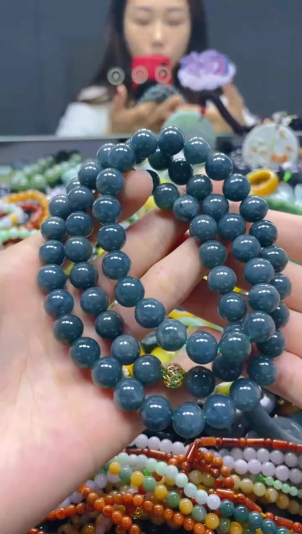 颈饰未镶嵌翡翠10MM/Z/翡翠A货，一件也是批发价