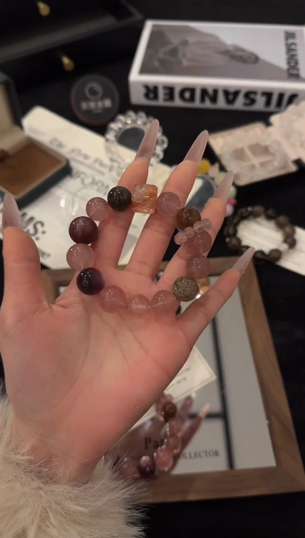 未镶嵌手链水晶草莓晶多宝x3573