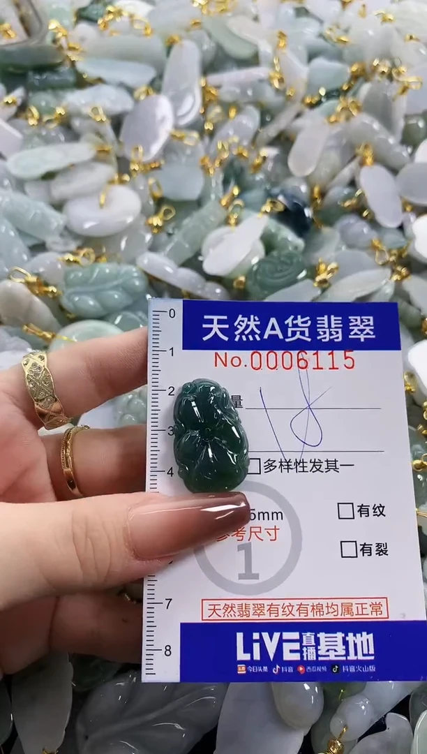 颈饰未镶嵌翡翠天然A货翡翠