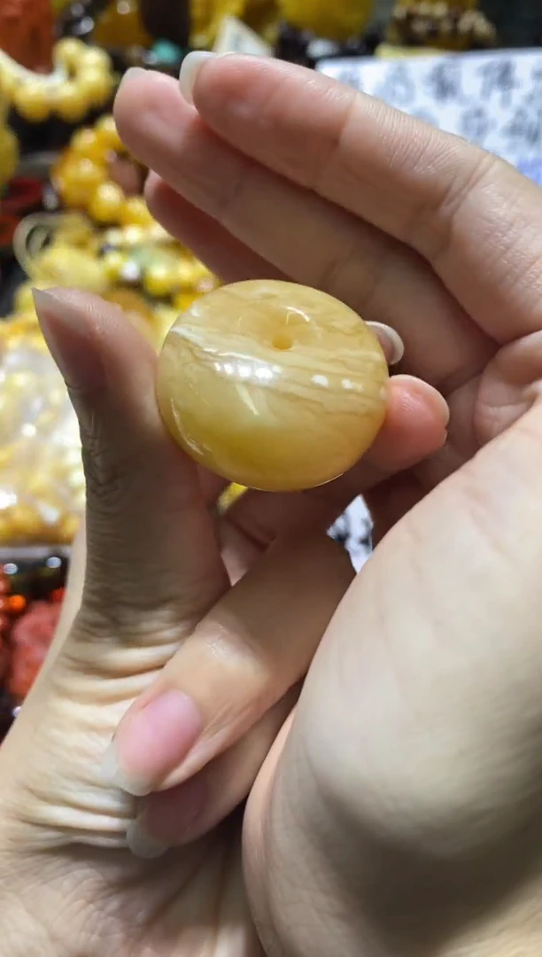未镶嵌蜜蜡裸石（静）平安扣