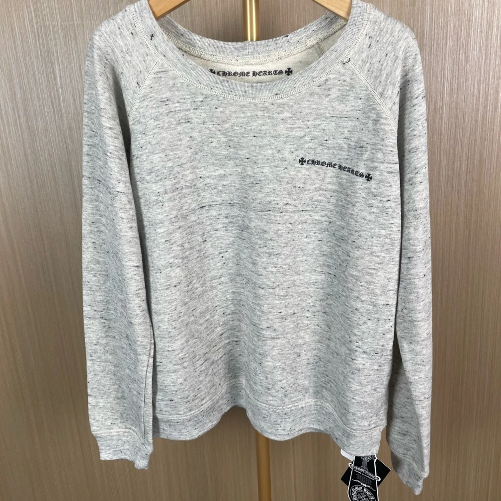 未使用 Chrome Hearts/克罗心 雪花纹卫衣 灰色/S