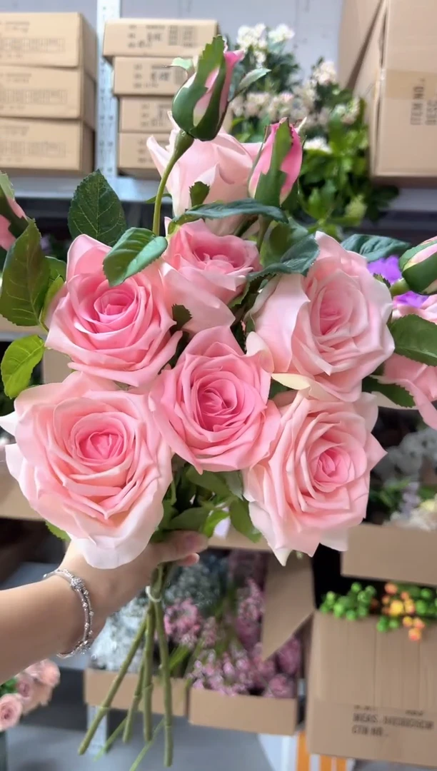 4枝粉色手感保湿可可香
