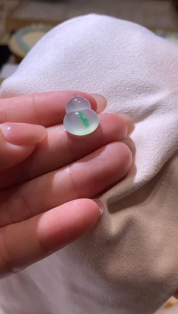 未镶嵌定制翡翠15.3*12*5葫芦