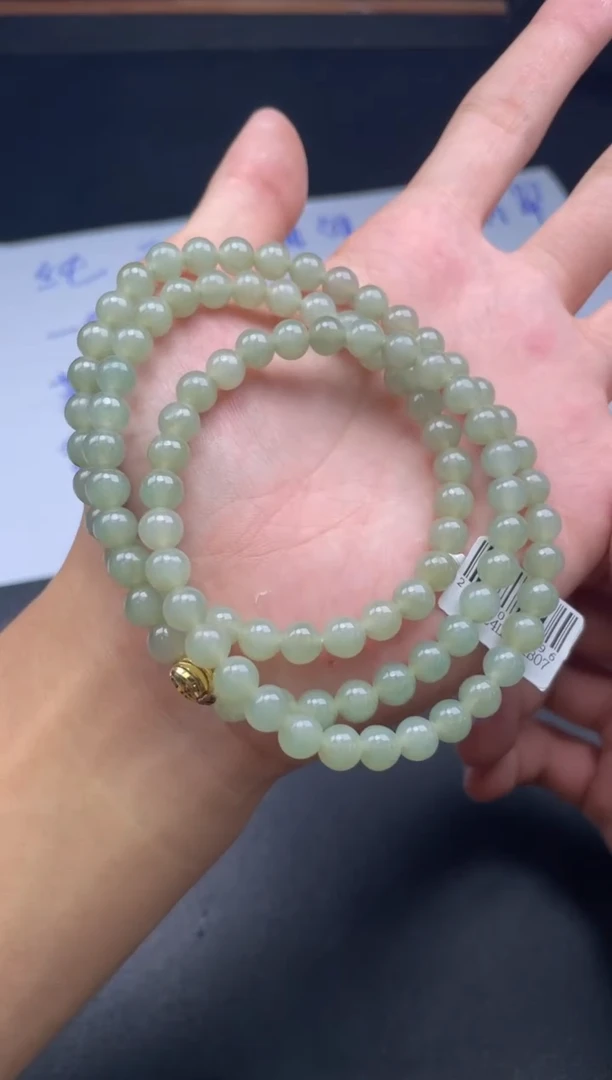 未镶嵌定制翡翠珠串
