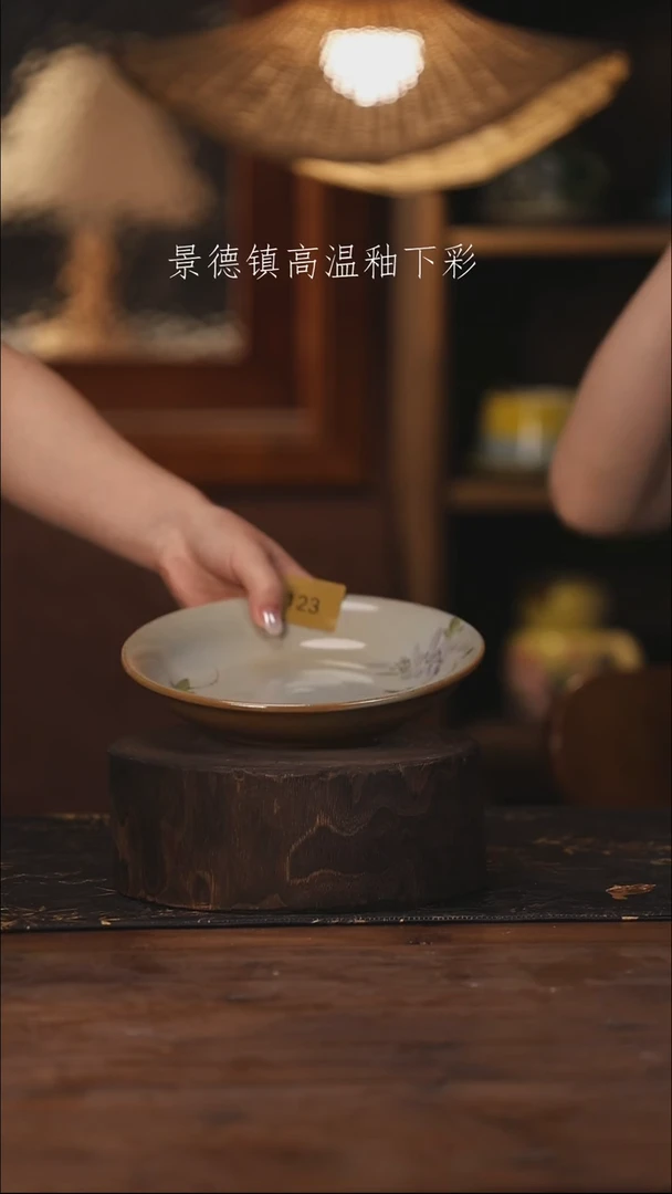 陶瓷景德镇高温釉下手绘陶瓷123