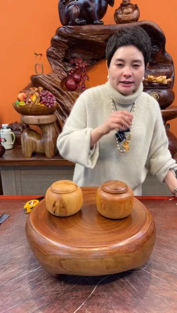 【闪购商品】柏木（崖柏）实木创意茶叶罐