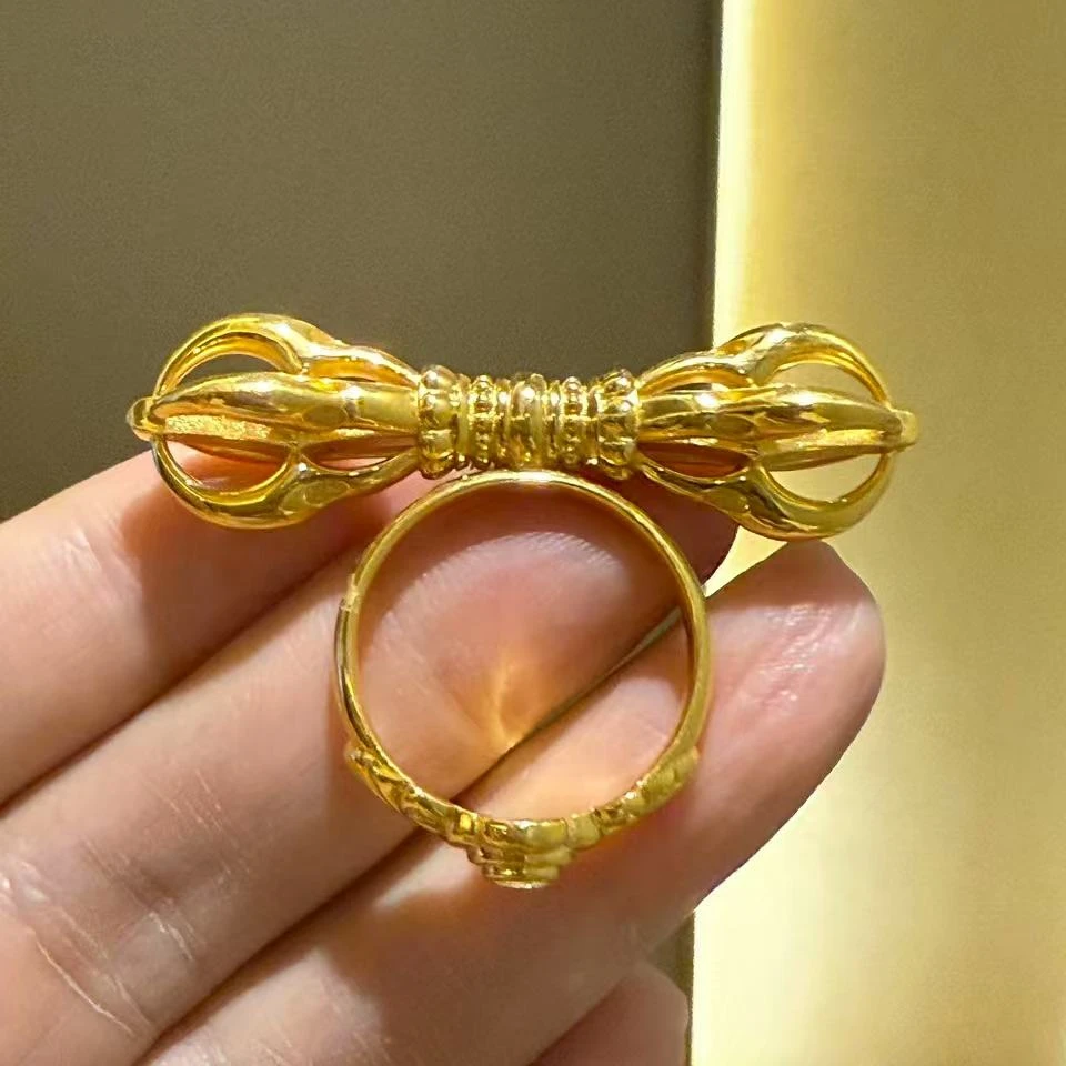 925银戒指 【龙措出品】大金刚杵戒指