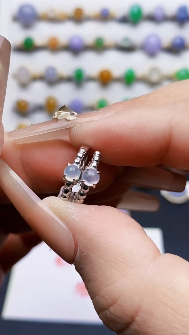 银S925镶嵌戒指翡翠0517