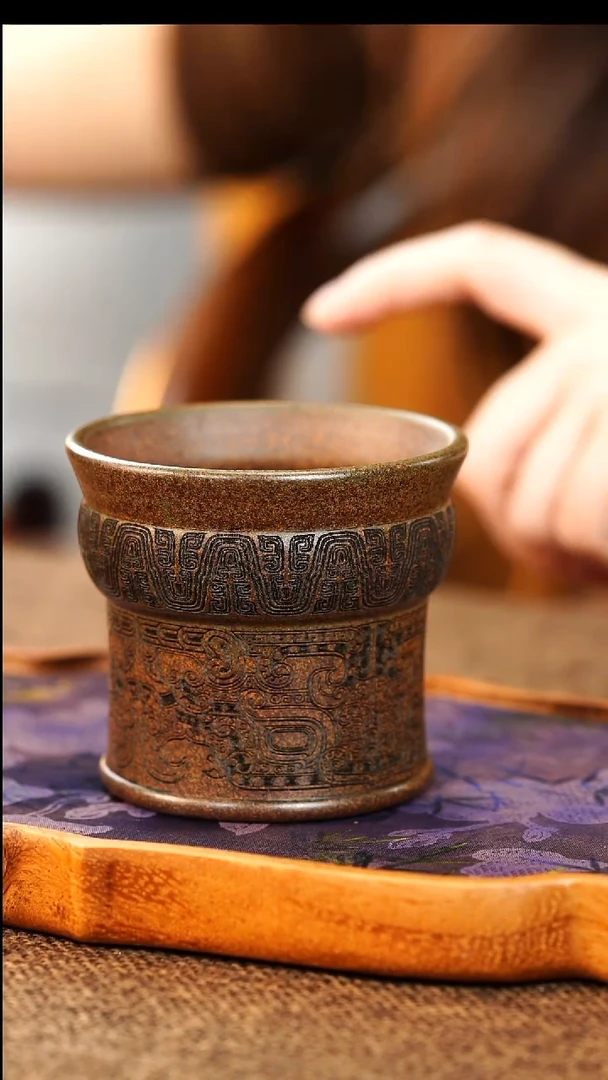 茶杯紫砂宜兴原矿紫砂杯