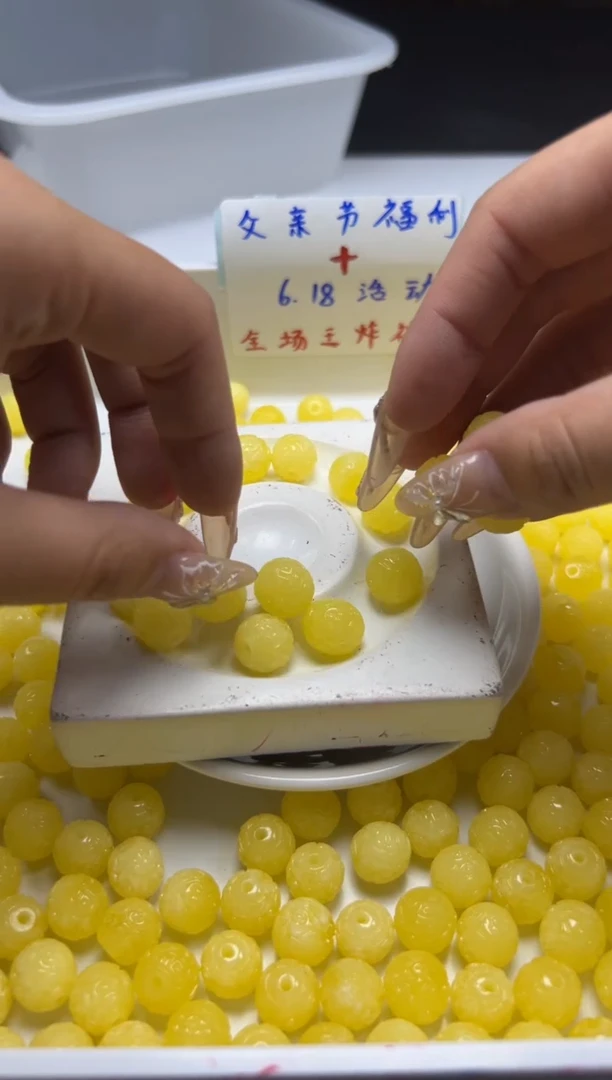 未镶嵌颈饰蜜蜡w2087蜜蜡回纹珠12mm*5颗