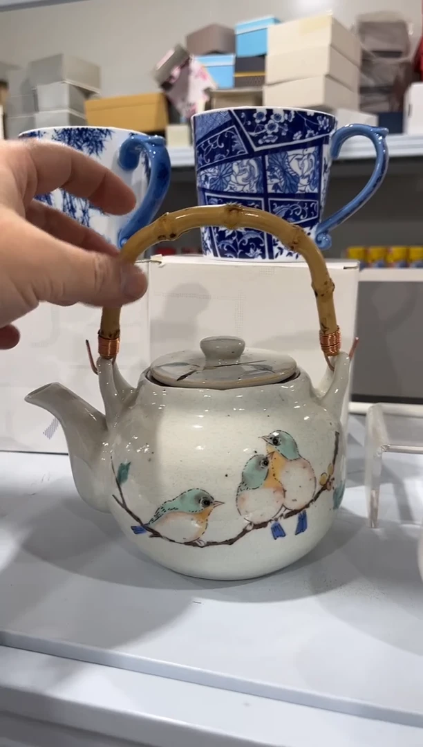 杯子骨瓷（简装）小鸟壶一个