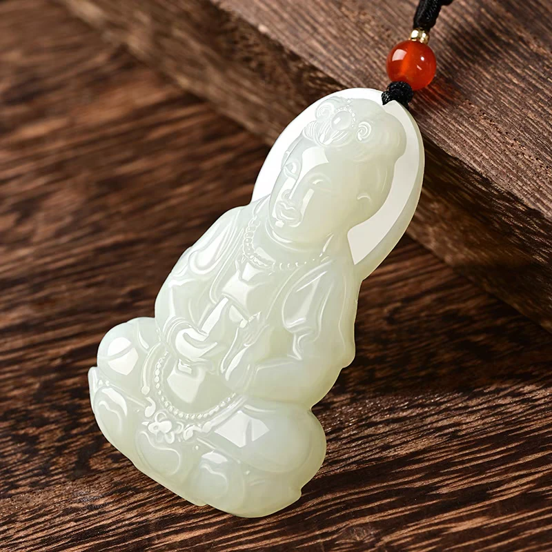 青海格尔木冰晴水收工时尚吊坠配手工艺绳