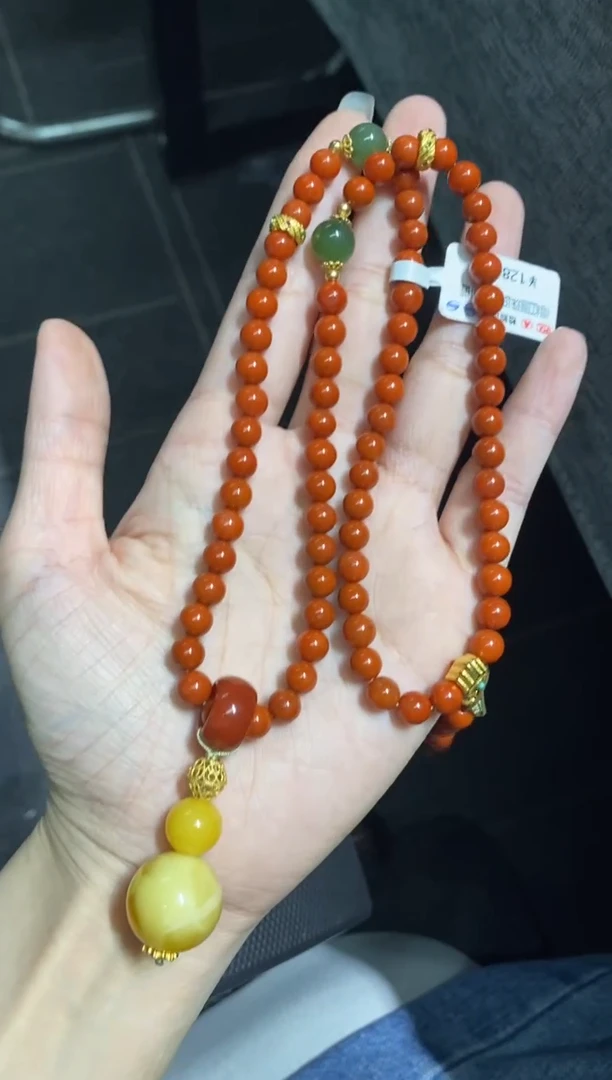 南红玛瑙DIY未镶嵌（静）项链